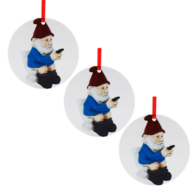 Christmas Funny Santa Claus Pattern Pendant Christmas Tree Decorations