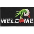 thumbnail image 1 of Christmas Funny Welcome Kitchen Rug Indoor Anti-Fatigue Kitchen Mat Winter Door Mat Anti-Slip Scratch Sand Cartoon Pattern Doormats 17" X 30", 1 of 6