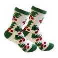 thumbnail image 1 of Christmas Fuzzy Socks Cosy Socks Thick Slipper Socks Fun Sleeping Socks Holiday Xmas Socks for Bed Floor Festive Party Indoor Christmas Tree, 1 of 8