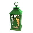 thumbnail image 1 of Christmas Glitter Green Tree Lantern Metal Lighted 6002885, 1 of 2