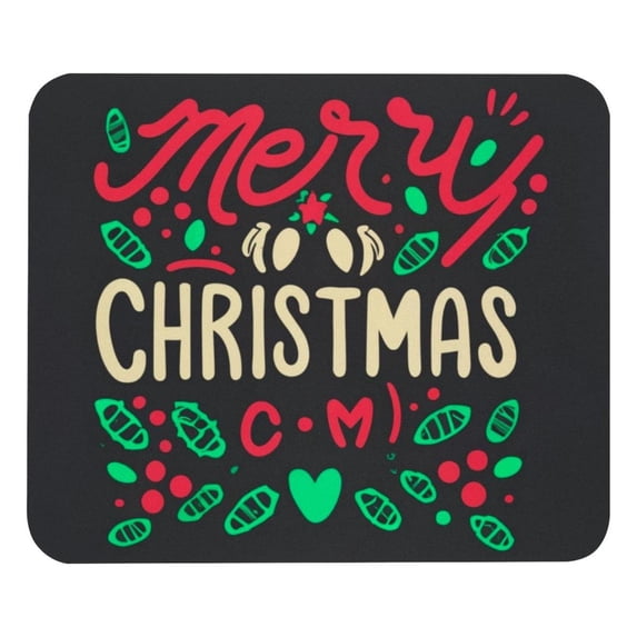 Christmas Gaming Mouse Pad Desk Mat Desk Pad, Non-Slip Rubber Bottom, Printed, Square 8.3x9.8 Inch - Suitable for Office and Gaming