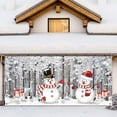 Christmas Garage Door Background Cloth Merry Christmas Garage Door