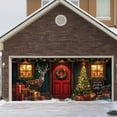 thumbnail image 1 of Christmas Garage Door Banner 7x16 ft, Vintage Believe Train Garage Door Cover with Polar Express Santa, Large Outdoor Wall Decor for Xmas Eve Holiday Backdrop, 1 of 5