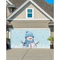thumbnail image 1 of Christmas Garage Door Banner Cover 6 x 13 ft, Christmas Snowman White Snowflakes Blue Christmas Garage Door Decorations Holiday Christmas Backdrop Decor for Winter New Year Xmas Party, 1 of 6