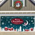 Christmas Garage Door Banner Large Hanging Door Cover Christmas Garage