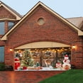 Christmas Garage Door Banner Large Hanging Door Cover Christmas Garage