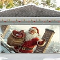 thumbnail image 1 of Christmas Garage Door Banner, Santa Claus Theme Large Garage Door Christmas Decorations Cover for Home Wall Yard Party, 1 of 8