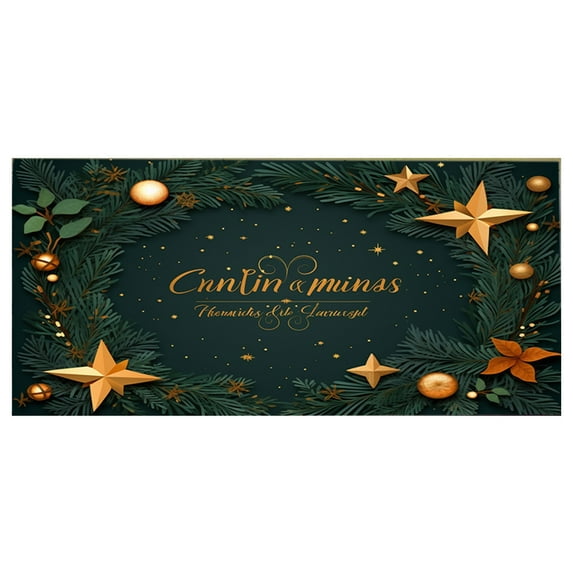 Christmas Garage Door Banners Extra Large Outdoor Holiday Party Decoration Fabric Festive Hanging Backcloth For Front Porch And Yard