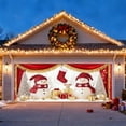 thumbnail image 1 of Christmas Garage Door Cover Banner Christmas Garage Door Decorations Snowman & Xmas Trees & Diverse Vehicle, Large Holiday Decorations Banner for Xmas Winter Party Outdoor Christmas Decor(82x188inch), 1 of 4