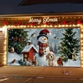 thumbnail image 1 of Christmas Garage Door Cover Decorations, Garage Christmas Buddy Banner Xmas Snow Santa Hanging Decoration Photography Wall Backdrop for Xmas Home Holiday Decor, 157*75In, 1 of 6