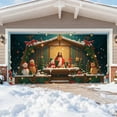 thumbnail image 1 of Christmas Garage Door Cover Decorations Large Garage Cover Holiday Decorative Door Banner Snowman Backdrop for Xmas Indoor Outdoor Decor(7 x 8 ft), 1 of 3