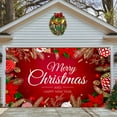 thumbnail image 1 of Christmas Garage Door Decoration Christmas Garage Door Banner Mural Cover 7 X 16 Feet Large Merry Christmas Sign For Christmas Holiday Flags_ Banners & Accessories Easy To Use, 1 of 6