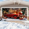 thumbnail image 1 of Christmas Garage Door Decorations 6x13ft Santa Red Truck Garage Door Cover Garage Door Banner Garage Door Backdrop for Christmas New Year Party, 1 of 4