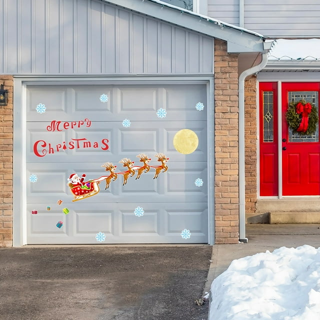 Christmas Garage Door Decorations Christmas Cute Garage Door Decals