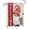 thumbnail image 1 of Christmas Garden Flag 12x18 Double Sided, Burlap Gnome Welcome Xmas Flags Christmas Seasonal Outside Farmhouse Yard Decoration, 1 of 6