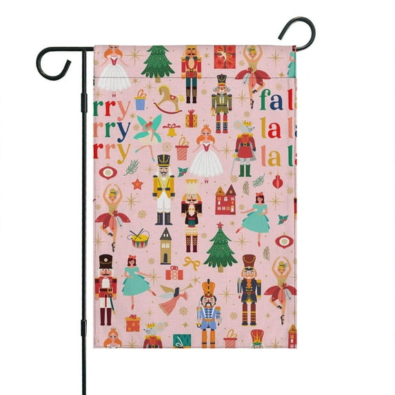 Christmas Garden Flag - Double Sided 12x18 Inch, Seasonal Outdoor Decor for Yard, Lawn,House - Family,Friends,Christmas.