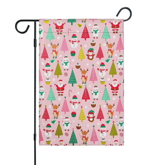 Christmas Garden Flag - Double Sided 12x18 Inch, Seasonal Outdoor Decor for Yard, Lawn,House - Family,Friends,Christmas.