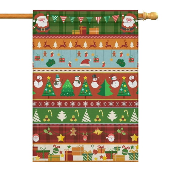 Christmas Garden Flag - Double Sided 28x40 Inch, Holiday Seasonal Outdoor Decor for Yard, Lawn, House - Family, Friends, Christmas, Anniversary.