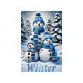 thumbnail image 1 of Christmas Garden Flag Double Sided Printed Festive Yard Banner Linen Outdoor Holiday Decoration for Patio, 1 of 6