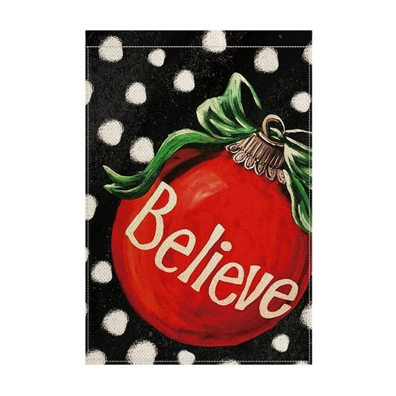 Christmas Garden Flag Indoor Outdoor Bunting Yard Banner for Holiday Decoration