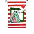 thumbnail image 1 of Christmas Garden Flag, Merry Christmas Welcome Winter Garden Flag Xmas Tree Double Sided Small Flag Christmas Decor for Outside (red), 1 of 5