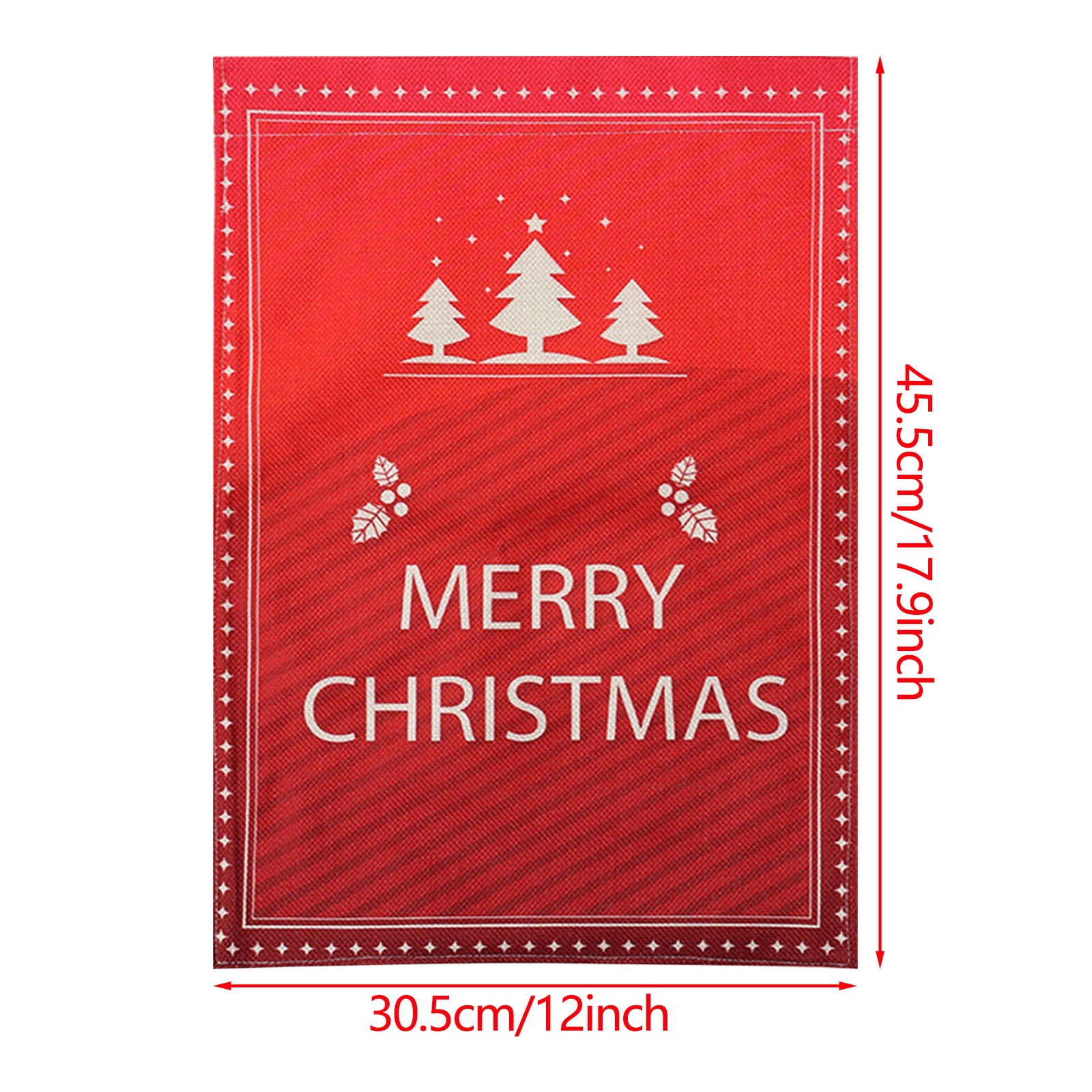 Christmas Garden Flag Christmas Ornaments Set Vertical Christmas