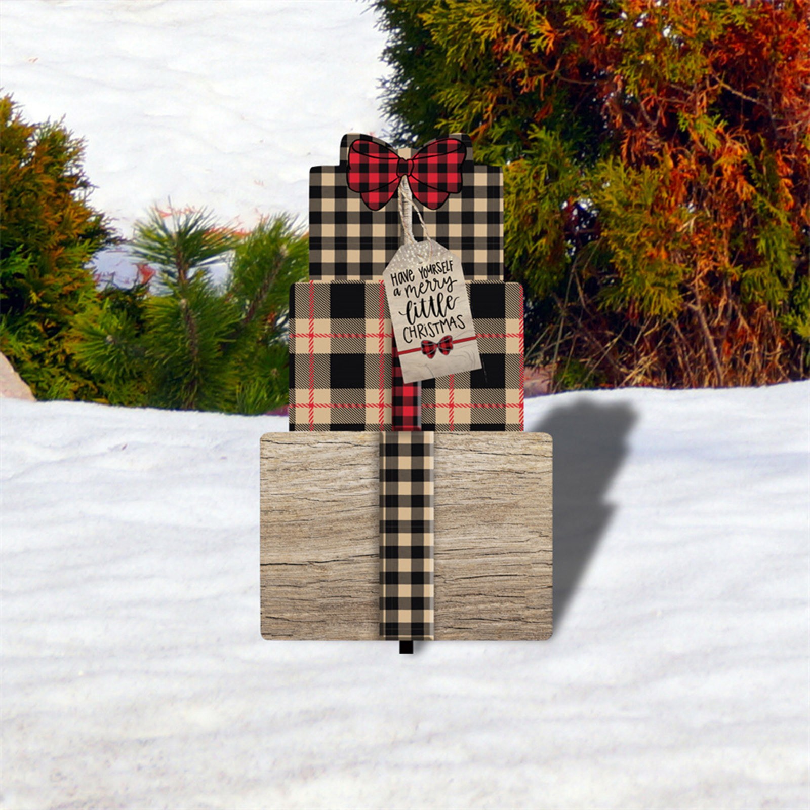 Christmas Gardening Inserts Decoration Yard Decoration Acrylic Double