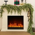 thumbnail image 1 of Christmas Garland 5.91ft Artificial Pine Garland Simulated Pines Needle Leaf Rattan Faux Winter Greenery Cedar Pine Needles Garland for Mantel Tabletop Porch Home Holiday Christmas Decoration, 1 of 9