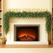 Uncahome 6 ft Artificial Norfolk Pine Garland,Real Touch Christmas Greenery Garland Suitable for Table, Mantle, Wall, Indoor, Outdoor Holiday Decor