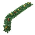 thumbnail image 1 of Christmas Garland 8.8 ft with Balls & Flowers - Artificial Greenery Vine for Mantel, Staircase, Fireplace, Front Door, Table, and Holiday Home Décor, 1 of 5