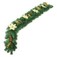 thumbnail image 1 of Christmas Garland 8.8 ft with Balls & Flowers - Artificial Greenery Vine for Mantel, Staircase, Fireplace, Front Door, Table, and Holiday Home Décor, 1 of 4