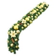 thumbnail image 1 of Christmas Garland 8.8 ft with Balls & Flowers - Artificial Greenery Vine for Mantel, Staircase, Fireplace, Front Door, Table, and Holiday Home Décor, 1 of 5
