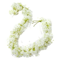 Christmas Garland Artificial Cherry Blossom Vine Hanging Decoration 70 Inch Floral Rattan Swag for Indoor Home Decor Tree Mantle Fireplace Wedding Party Festive Spring Decoration