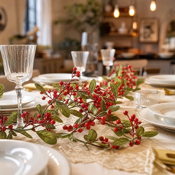 Christmas Garland Artificial Flower Mantel Tree Party Decor