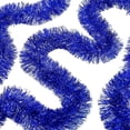 thumbnail image 1 of Christmas Garland Blue Tinsel Garland for Christmas Tree Fireplace Ceiling Hanging Decorations Party Holiday Indoor Outdoor Sparkling Metallic Garland Ribbon Supplies, 1 of 4