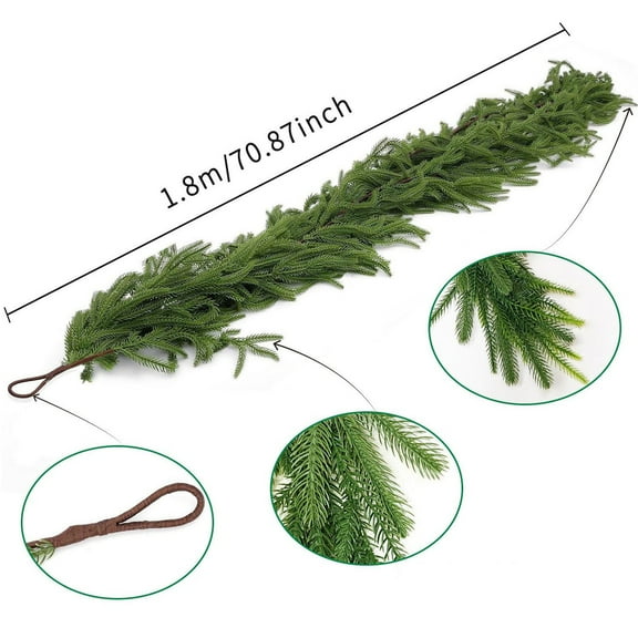 Christmas Garland Christmas Rattan Decoration Simulation Needle Plant Decoration Holiday Decoratio Ncedar Garland