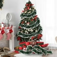 thumbnail image 1 of Christmas Garland Decorations Xmas Rattan Metallic Twists Garland Glitter Christmas Tree Hanging Wreath Decor for Staircase Railing Banister Indoor Outdoor Ornament, 1 of 6