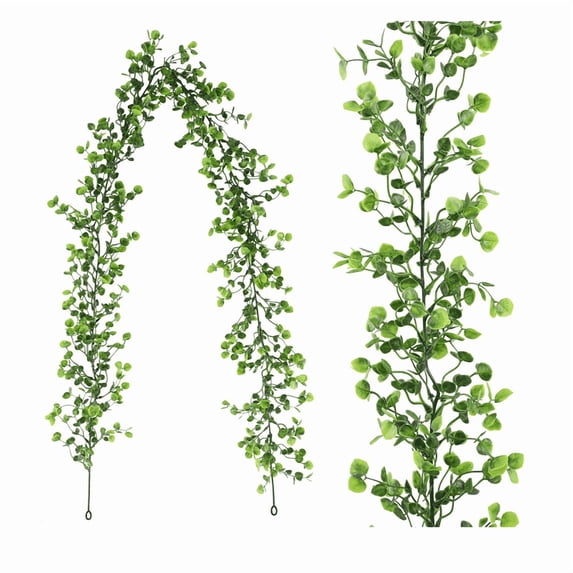 Christmas Garland - Faux Needles Garlands for Christmas Decoration, Light Weight Artificial Christmas Garlands for Mantle Stair Railing Fireplace Holiday Party Christmas Decorations