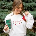 thumbnail image 1 of Christmas Garland Gemma Embroidered Sweatshirt, 1 of 5