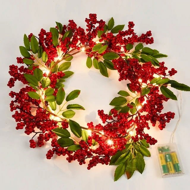 Christmas Garland, Lighted Christmas Garland with Battery Operated