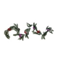thumbnail image 1 of Christmas Garland with Lights, 68.9 Inch Artificial Flocked Garland with Realistic Pinecones, Berries & Baubles, Indoor Stair Mantle Decor, Flexible Bendable Frame, Holiday Winter Decoration, 1 of 8