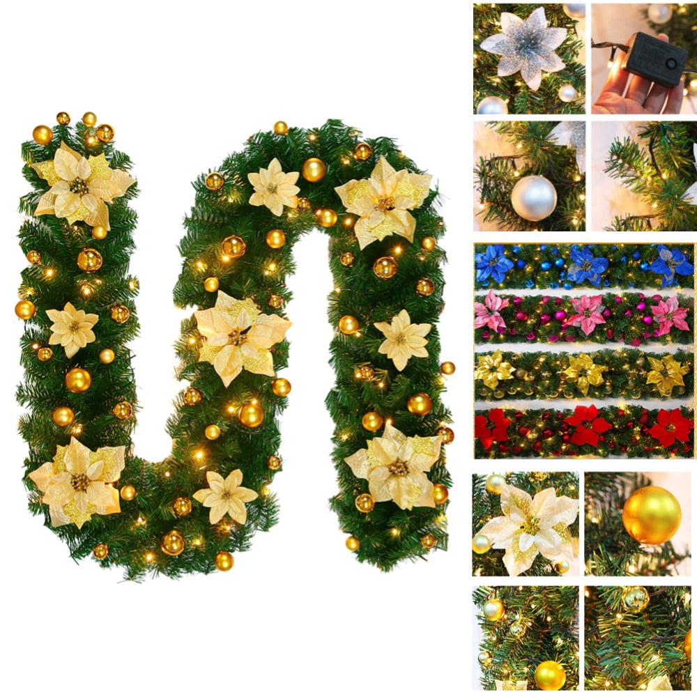 courtly noel illuminated garland