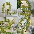 thumbnail image 1 of Christmas Garland with Lights LED String Lights 5.56ft Artificial Norfolk Pine Garland With Pines Cones Red Berries Winter Pines Needles Greenery Vines For Christmas New Year Home Decor, 1 of 9