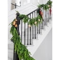 thumbnail image 1 of Christmas Garland Norfolk Pine Garland Realistic Faux Cedar Garland Christmas Decorations for Indoor Outdoor Table Mantle Wall Fireplace Xmas Decor C108, 1 of 1