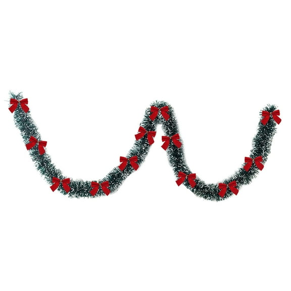 Christmas Garland, Ongmies Artificial Christmas Wreath Set for Stair, Mantel, and Indoor/Outdoor Decor, Christmas Decorations Indoor