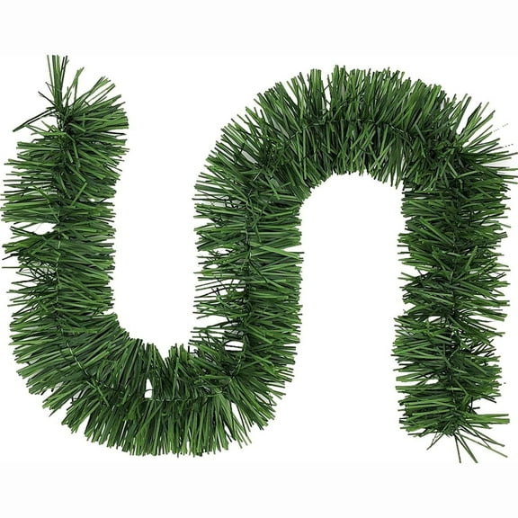Christmas Garland,Artificial Evergreen Garland,Christmas Greenery Garland Non-Lit Soft Twist Garland for Xmas Tree Stairs Railing Front Door Mantle Fireplace Indoor Outdoor Holiday Home Party Decor