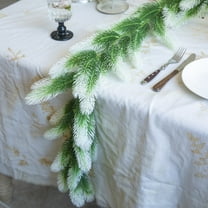 Christmas Garland with Red Berries, Artificial Pine Garland 6ft, Holiday Decoration for Fireplace, Staircase, Front Door Wreath, Table Centerpiece Indoor Outdoor