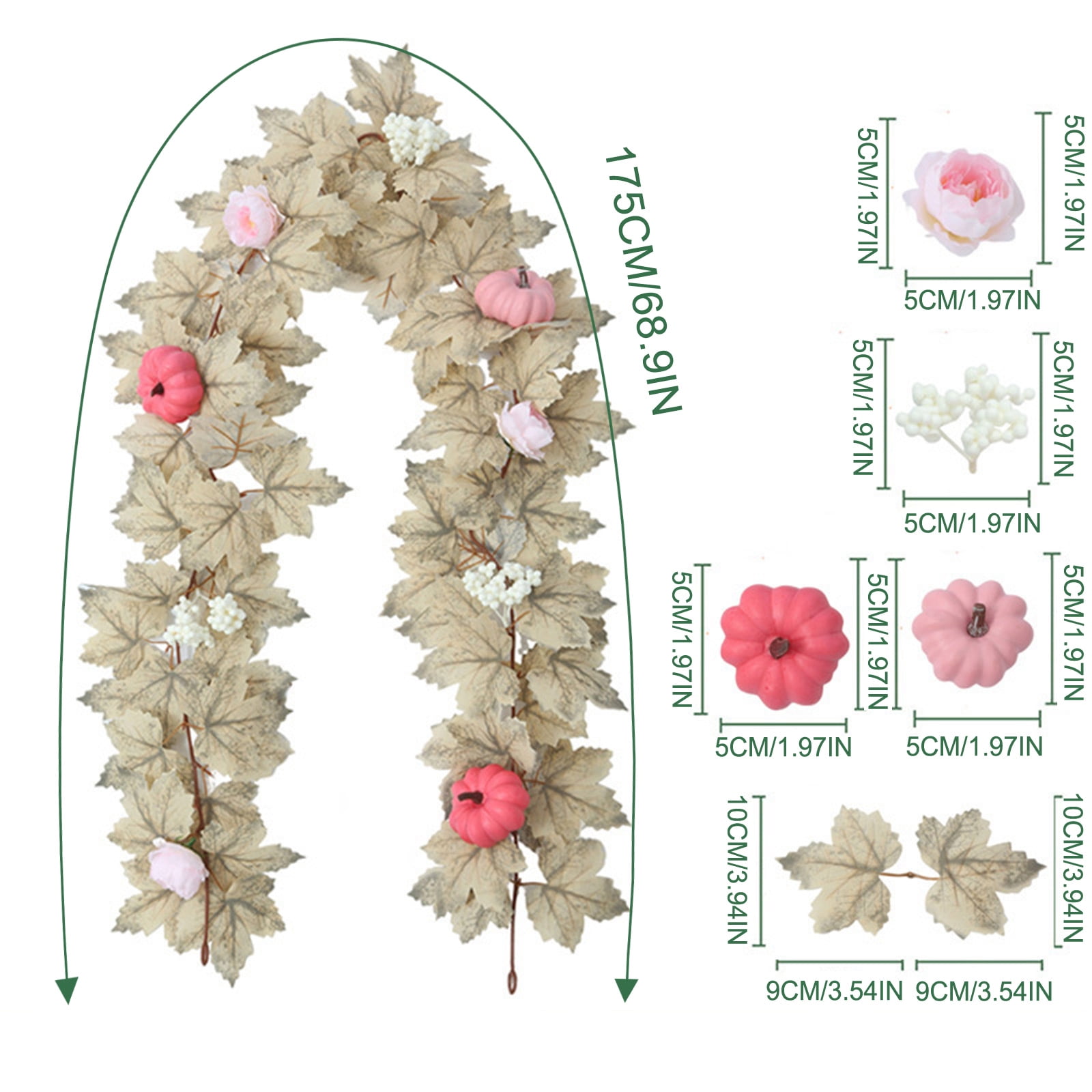 Christmas Garland for Staircase Railing Soft Bendable Real Touch ...