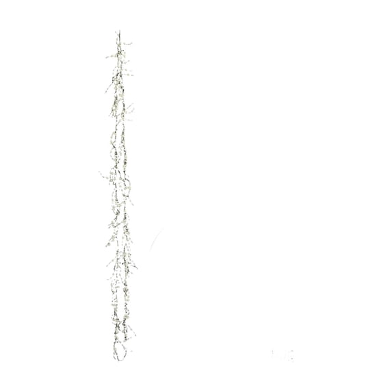 Christmas Garland White Pearl Beaded Strand for Christmas Tree Decorations Mantel Decor Holiday Home Party Display