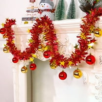 Christmas Garland with LED Lights,78.7 Inch Flexible Fir Branch Decor for Tree,Window,Mantle,Indoor Festive Party Decoration